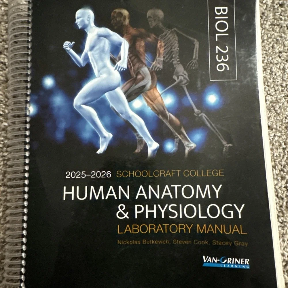 BIO 236 Human Anatomy And physiology Laboratory Manual 2025-2026 *READ*